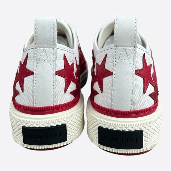 Amiri White & Red Stars Court Sneakers - Picture 4 of 7